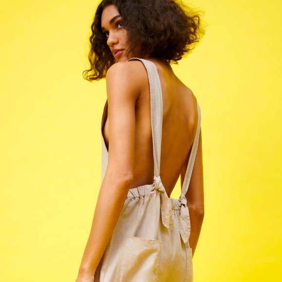 COPY - COPY - NWOT Zara Linen Blend Jumpsuit - Picture 2 of 10